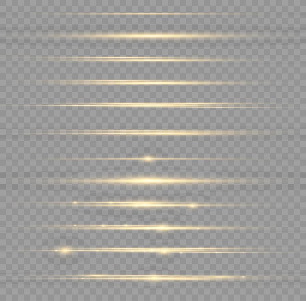 Shining star, sun particles and sparks with highlight effect, golden lights bokeh glitter and sequins. Golden light flare and sparkles set, vector. Effect glare, lines, white explosion. vector