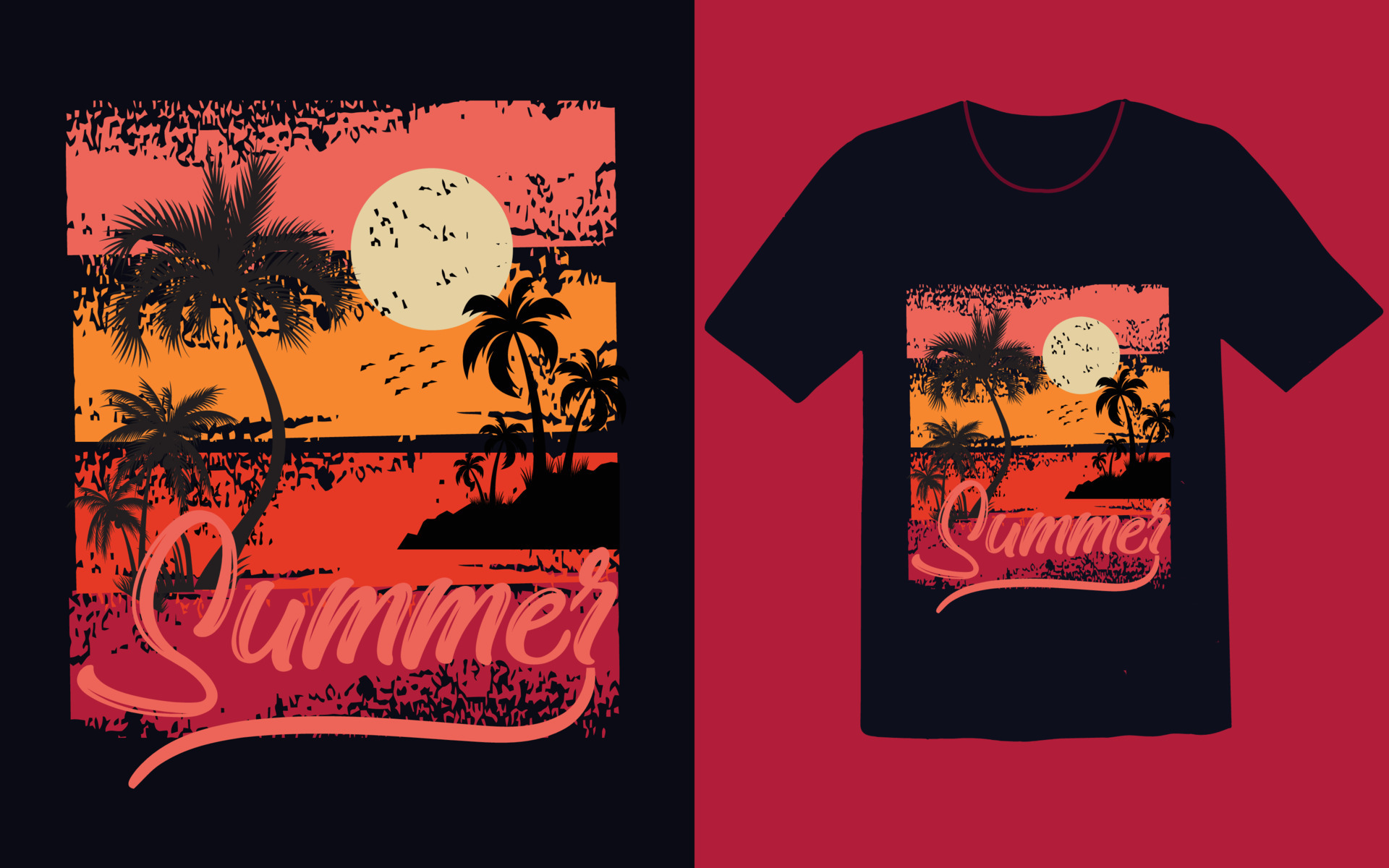 Free vintage summer t shirt design 15208186 Vector Art at Vecteezy