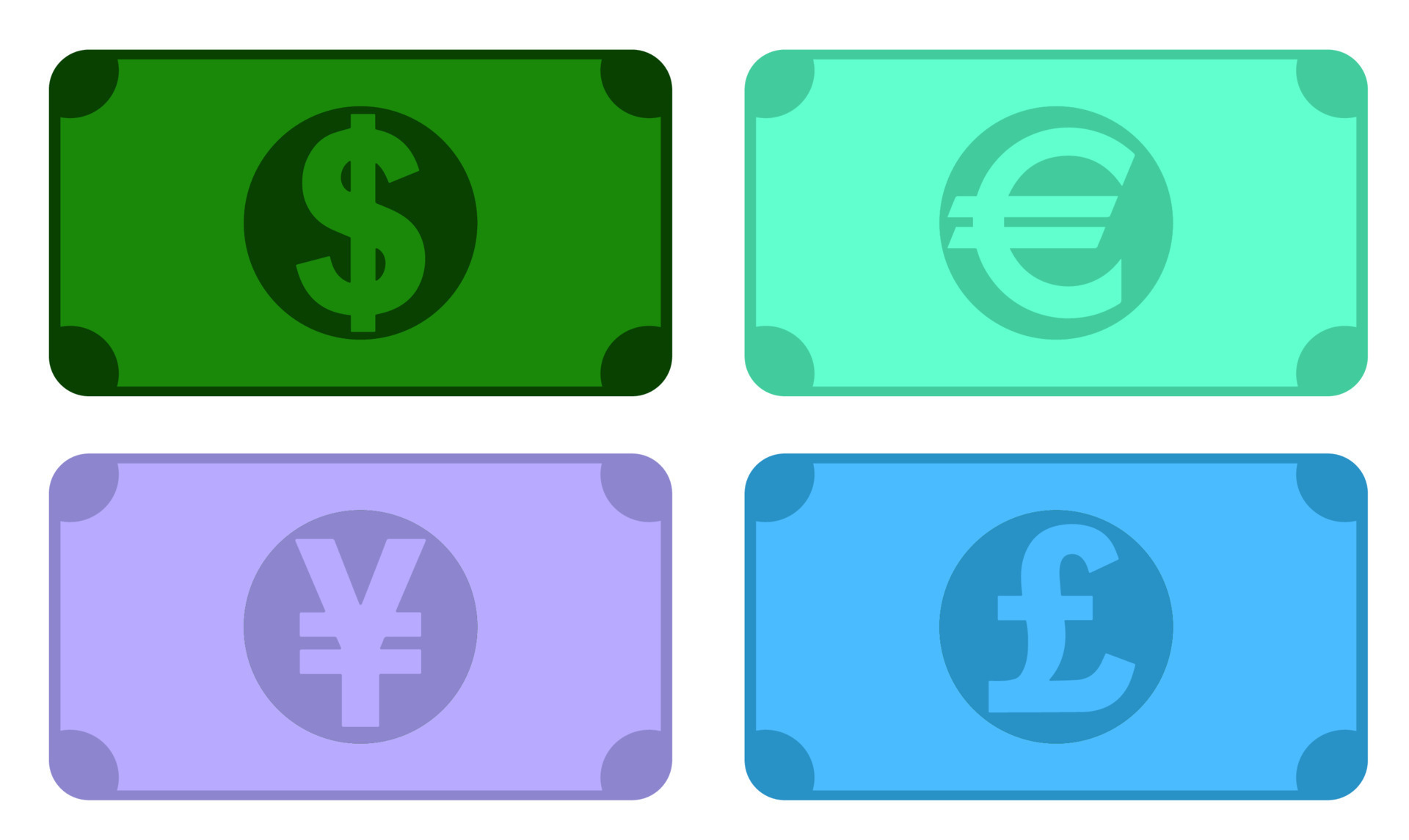 Set Of Paper Banknotes Icons US Dollar Euro Of The European Union set-of-paper-banknotes-icons-us-dollar-euro-of-the-european-union