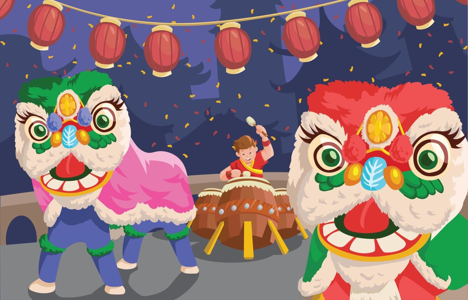 Chinese New Year Festival vector