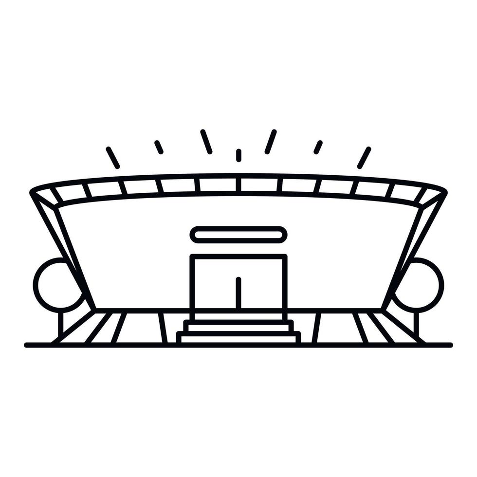 Arena icon, outline style vector