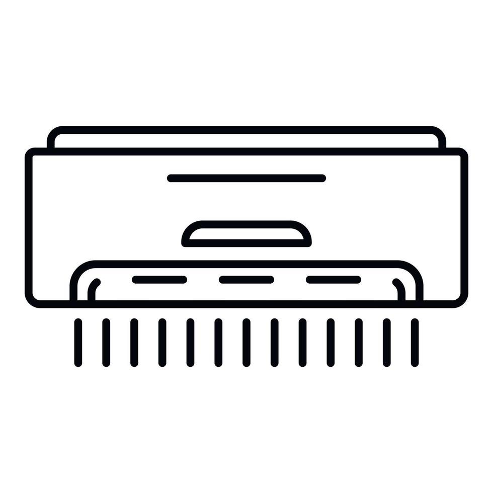 Room conditioner icon, outline style vector