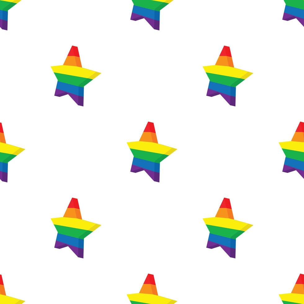 estrella en vector transparente de patrón de color lgbt