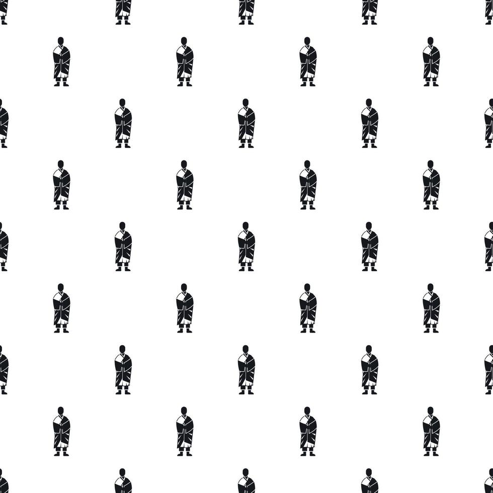 Korean monk pattern, simple style vector