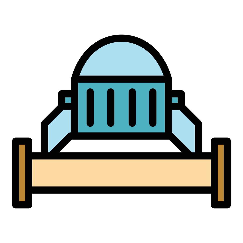 Control water pump icon color outline vector