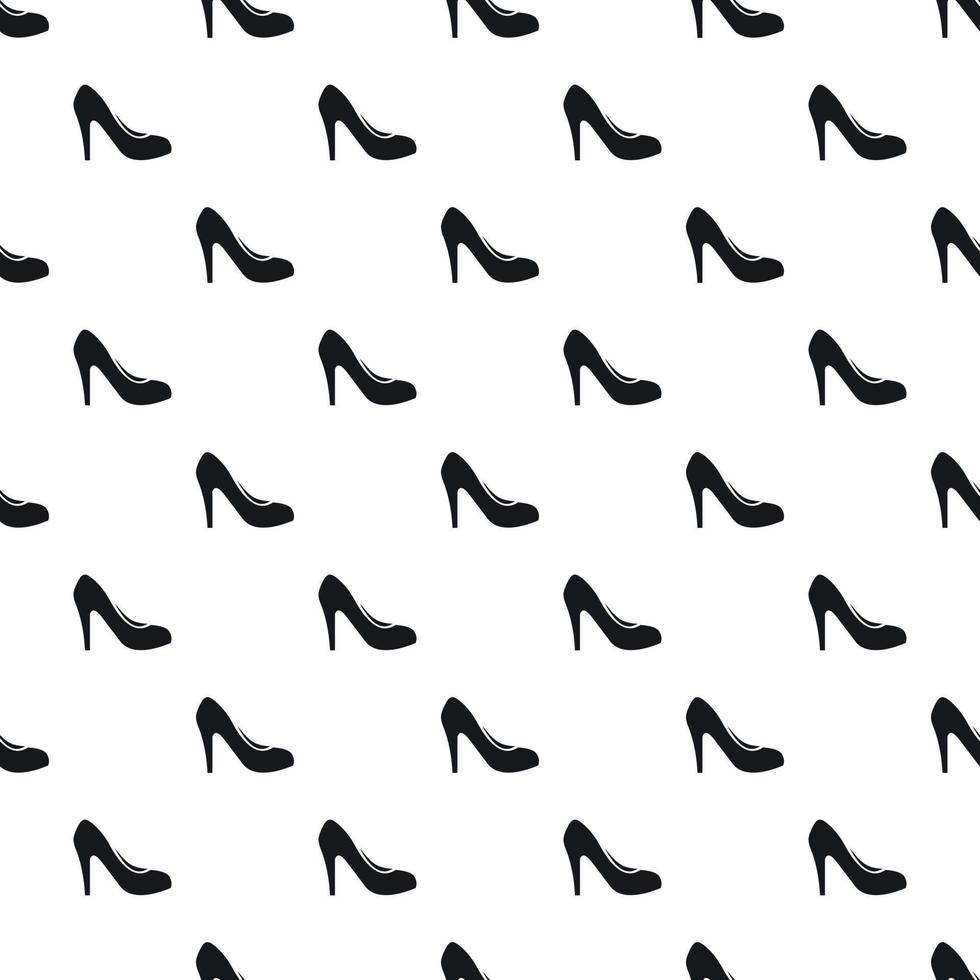 Elegant women high heel shoe pattern, simple style vector