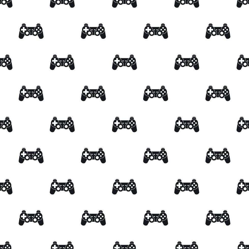 Video game controller pattern, simple style vector