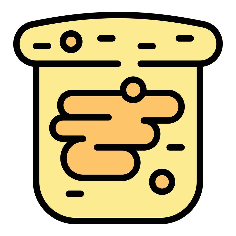 Chocolate paste icon color outline vector