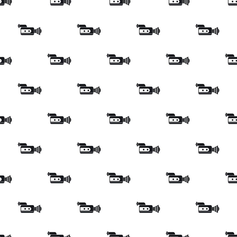 Video camcorder pattern, simple style vector