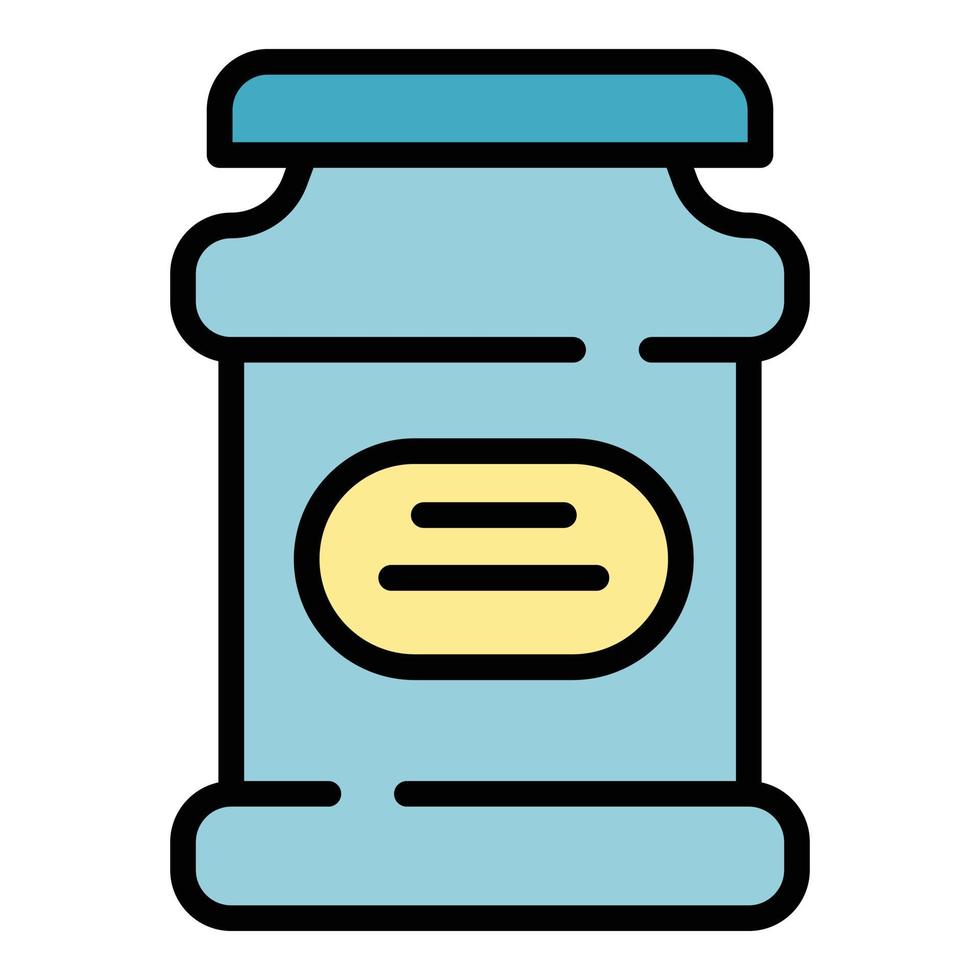 Chocolate paste snack icon color outline vector