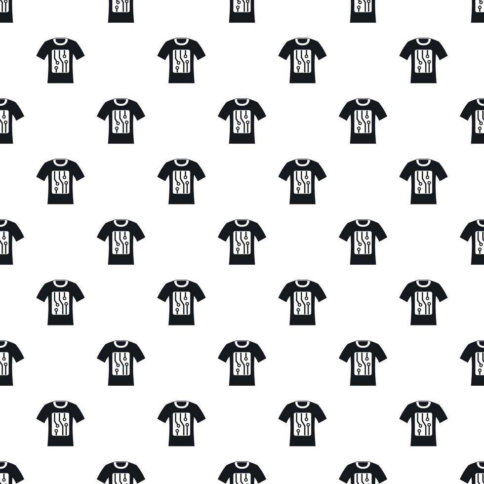 Sensor electronic t shirt pattern, simple style vector