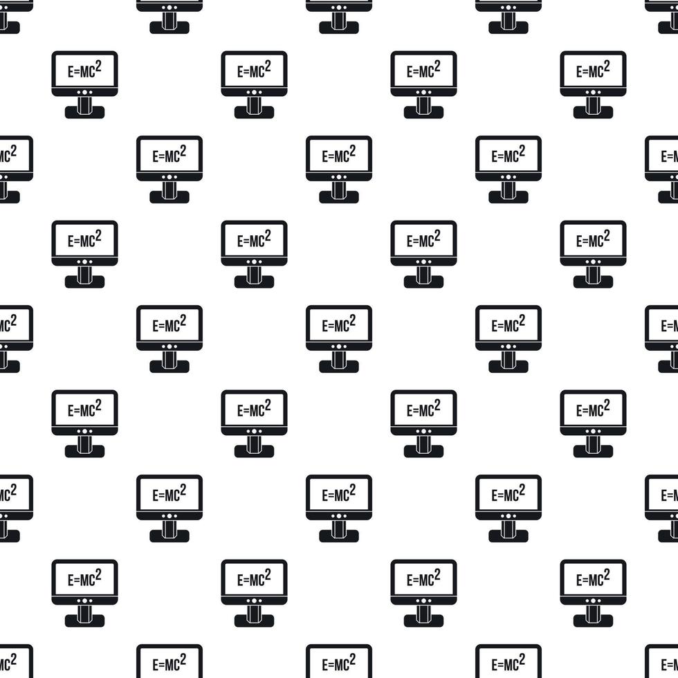 Computer monitor pattern, simple style vector