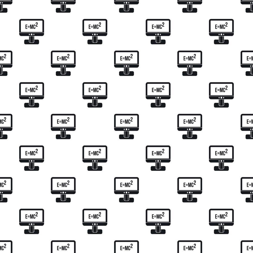 Computer monitor pattern, simple style vector