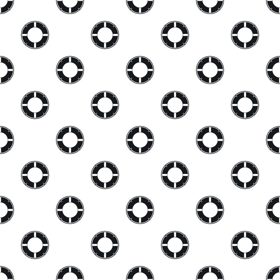 Lifebuoy pattern, simple style vector