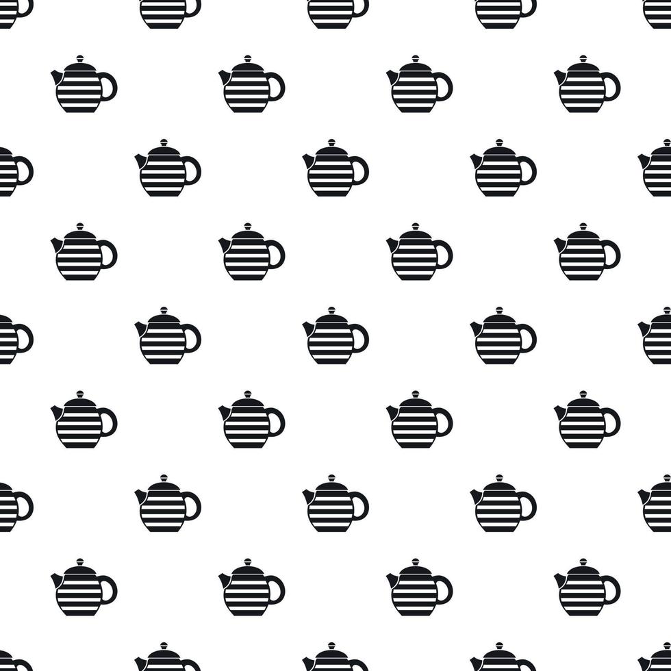 Teapot pattern, simple style vector
