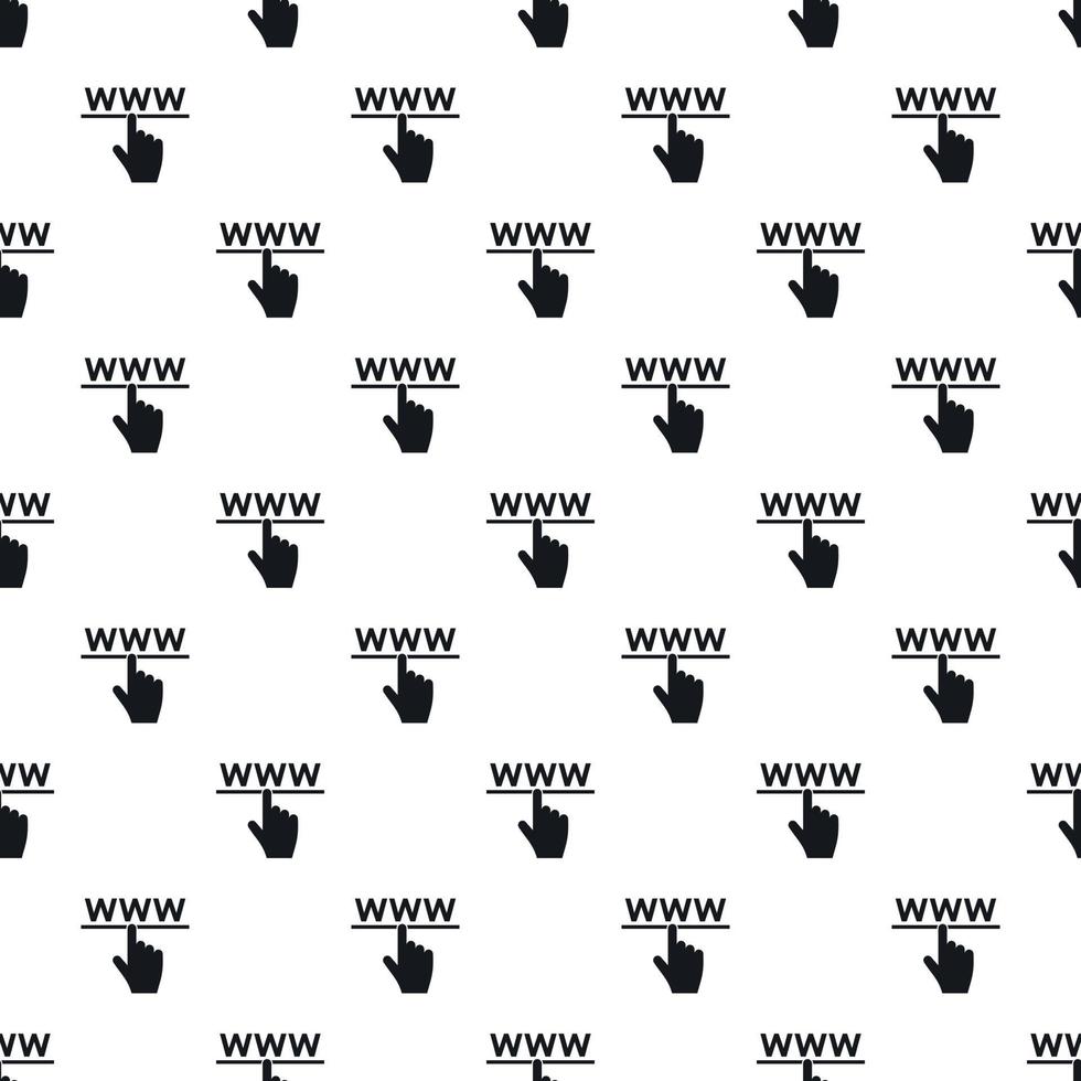 Hand cursor and website pattern, simple style vector