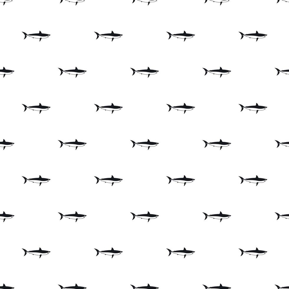 Shark pattern, simple style vector