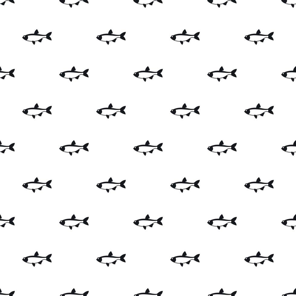 Salmon fish pattern, simple style vector