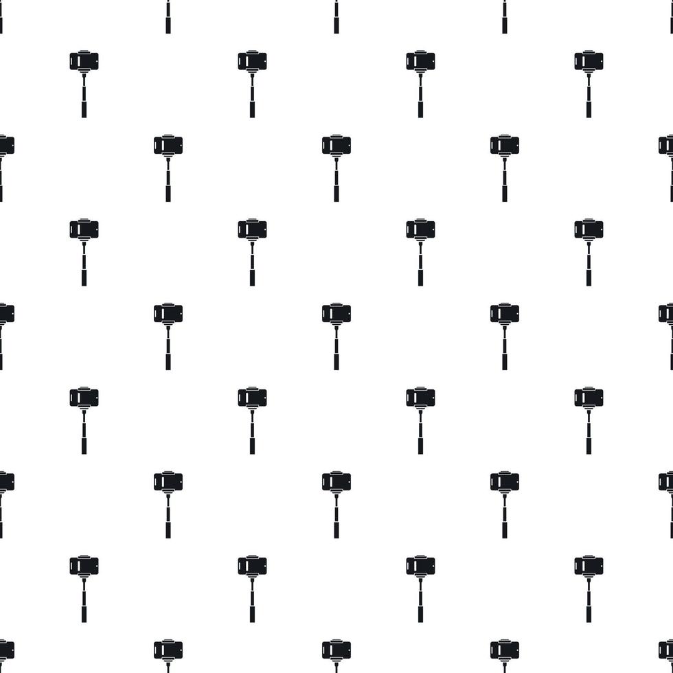 Selfie monopod pattern, simple style vector