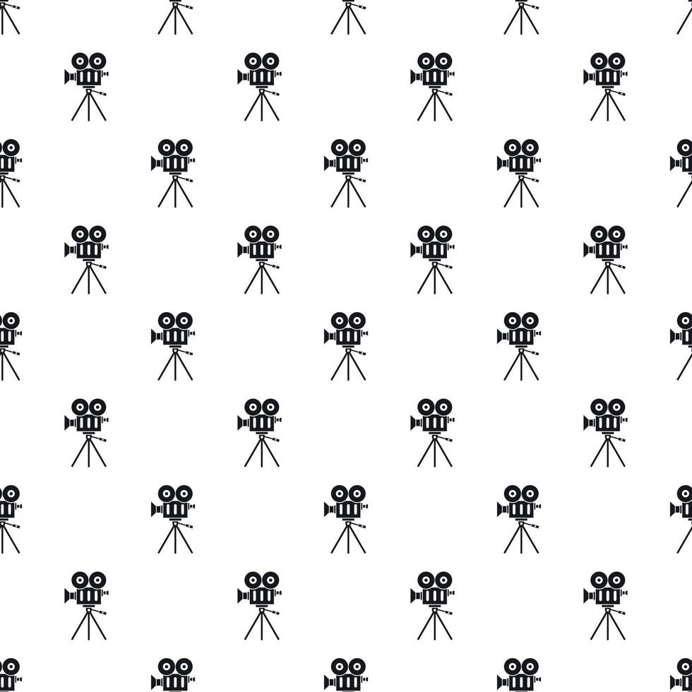 Cinema camera pattern, simple style vector
