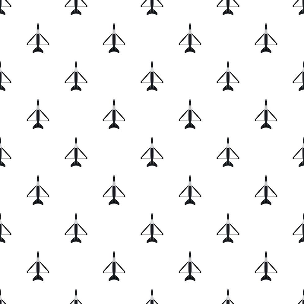 Military aircraft pattern, simple style vector
