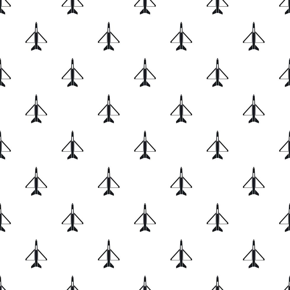 Military aircraft pattern, simple style vector