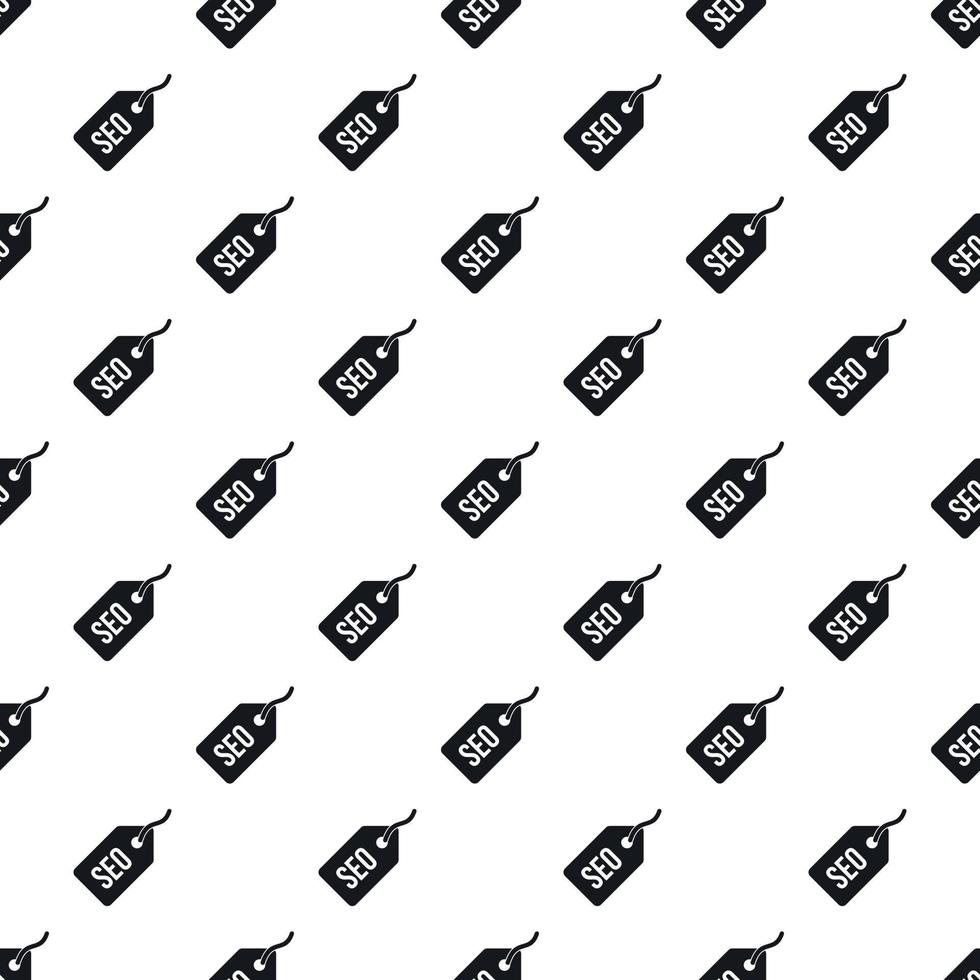 Seo tag pattern, simple style vector