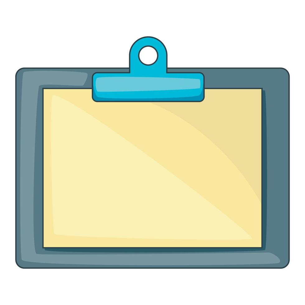 Clipboard with blank sheet of paper icon vector