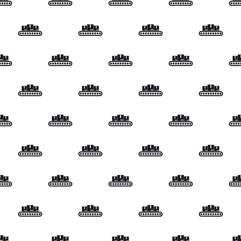 Belt conveyor with load pattern, simple style vector