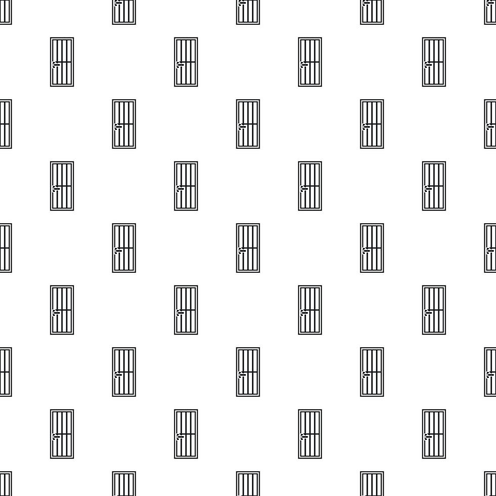 Steel door pattern, simple style vector