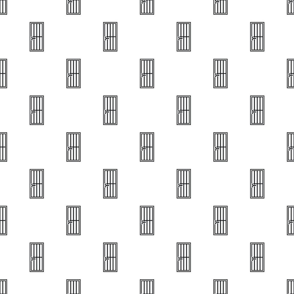 Steel door pattern, simple style vector