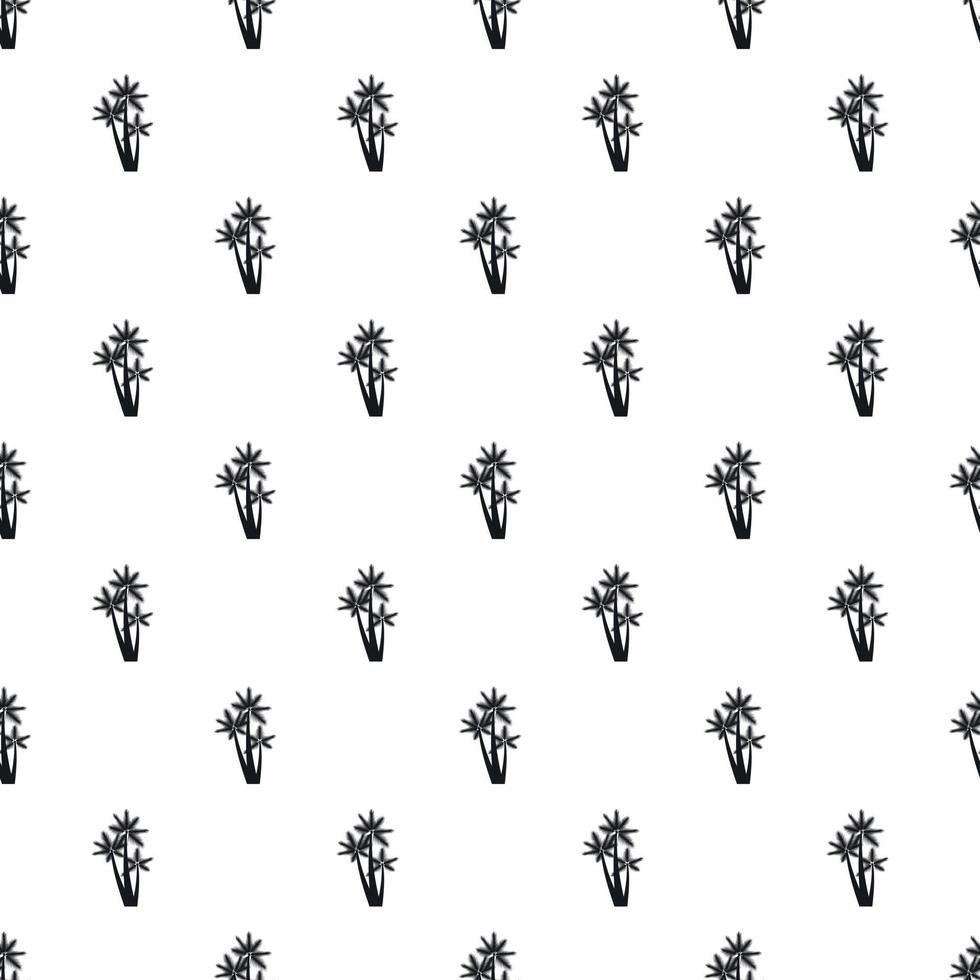 Three small leafs pattern, simple style vector