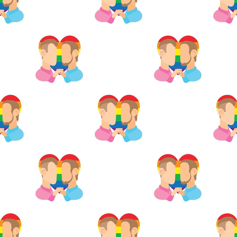 Two men gay pattern seamless vector