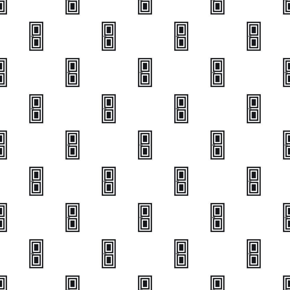 Room door pattern, simple style vector