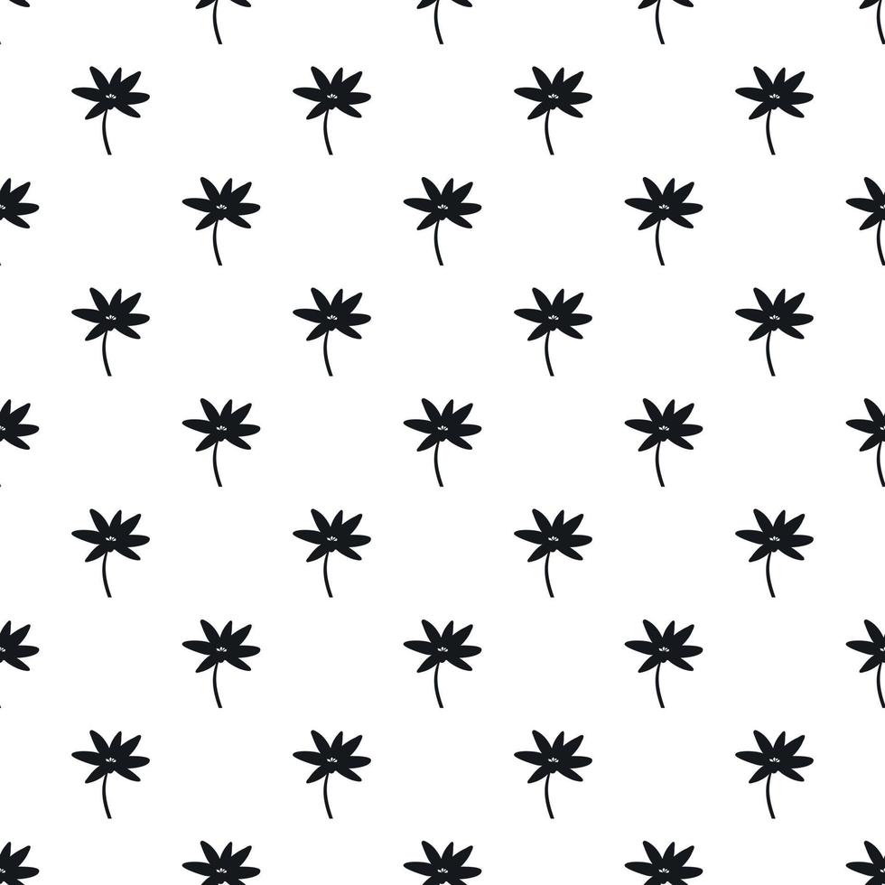 Small leaf pattern, simple style vector