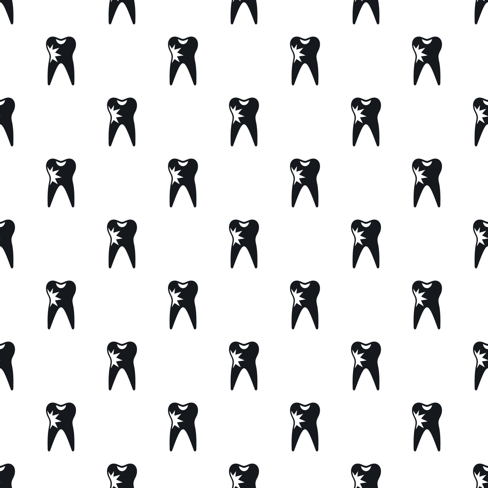 Tooth pattern, simple style 15209243 Vector Art at Vecteezy