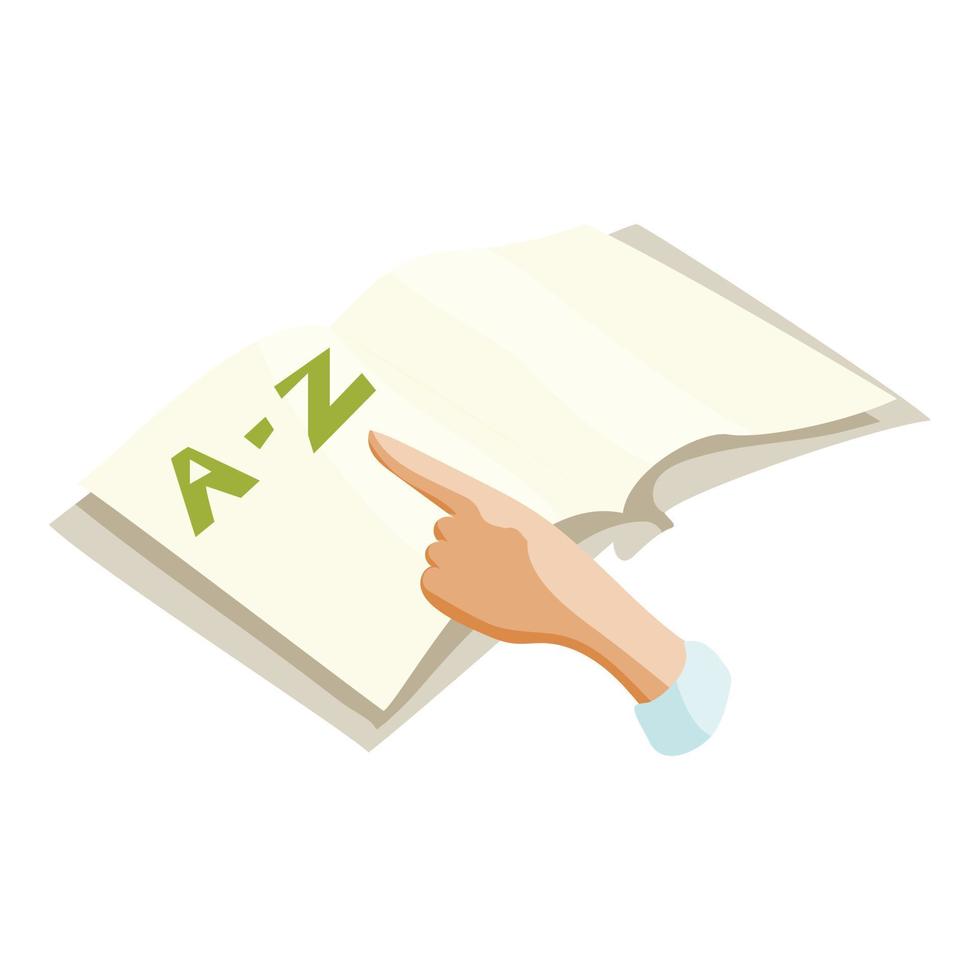 English language learning concept icon vector