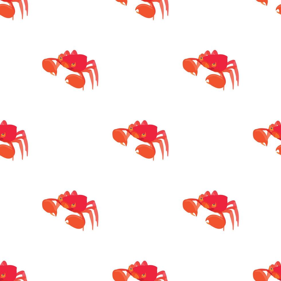 Sea crab pattern seamless vector