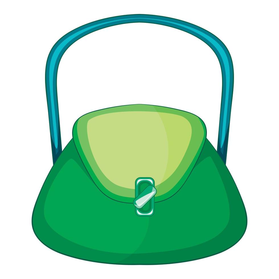 Beautiful bag icon, cartoon style vector