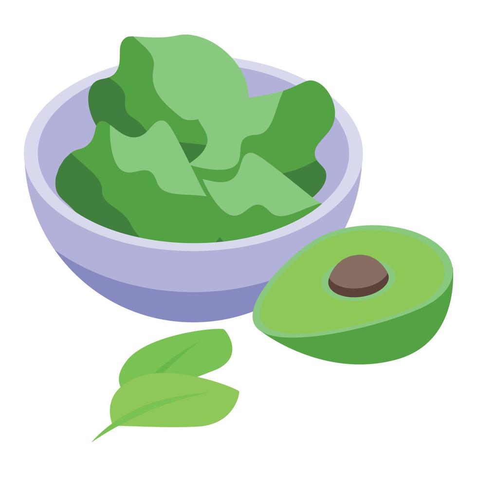 Food salad influencer icon isometric vector. Digital online vector