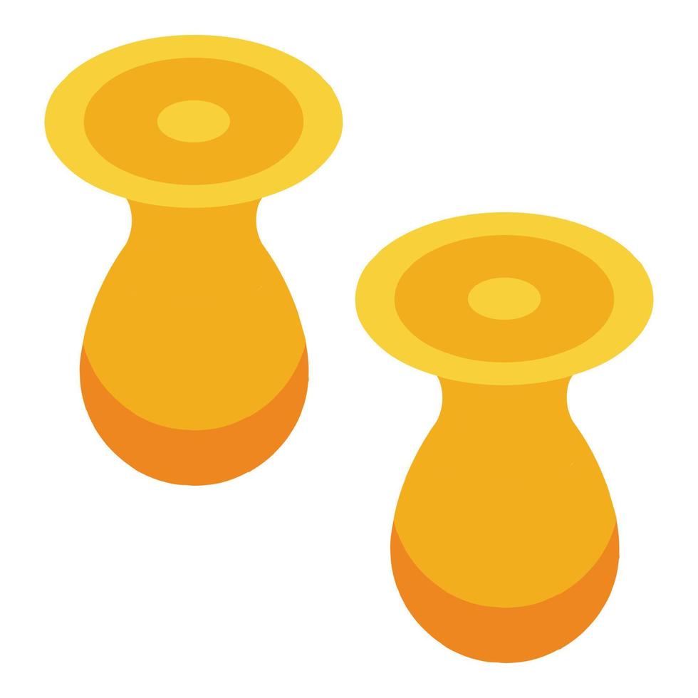 Earplugs icon isometric vector. Plug noise vector