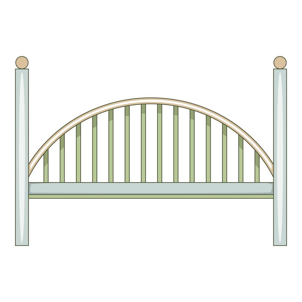 Bridge icon, cartoon style vector