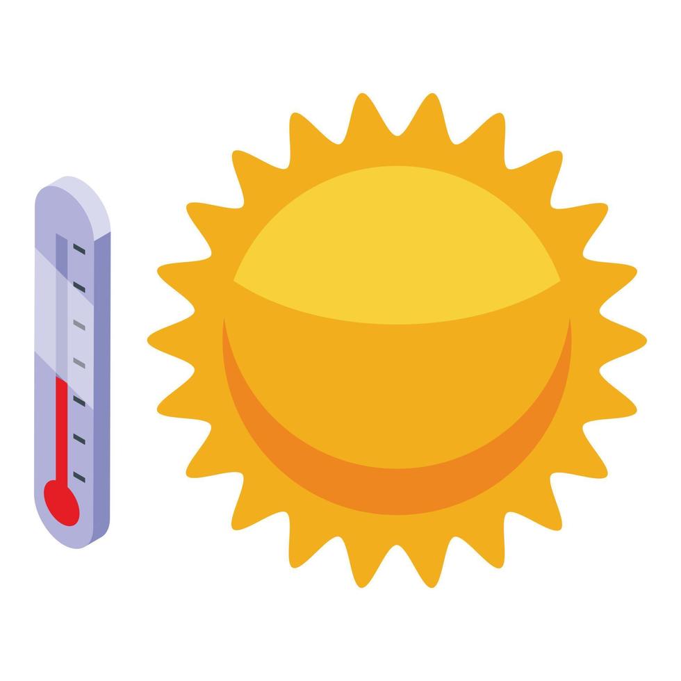 Dizzy sunny day icon isometric vector. Vertigo sick vector