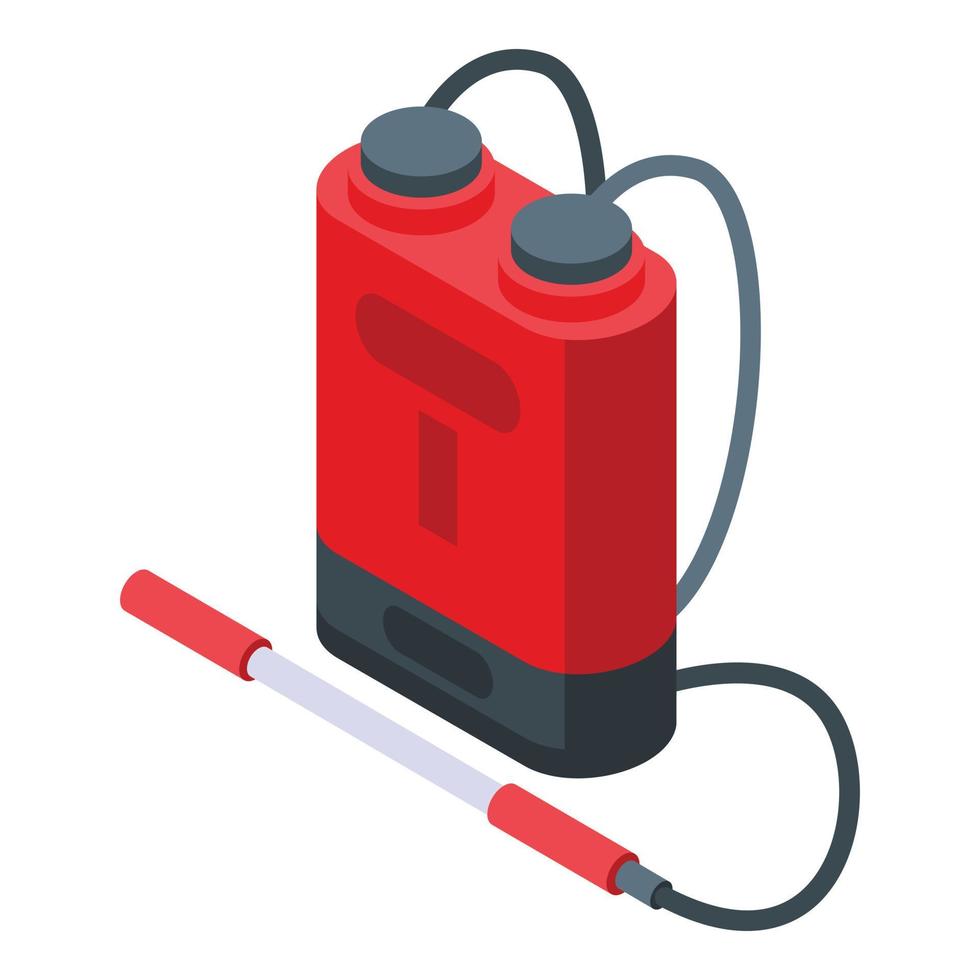 Chemical sprayer icon isometric vector. Control pest vector