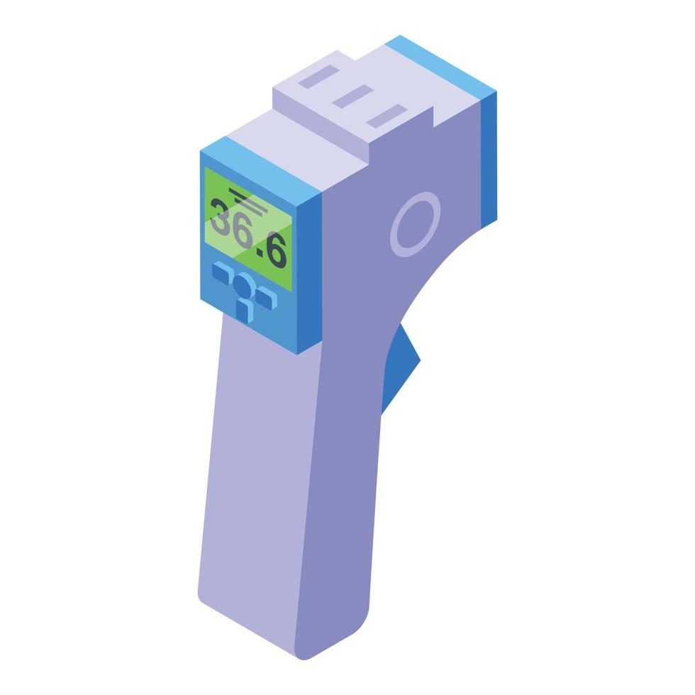 Thermal control icon isometric vector. Camera temperature vector