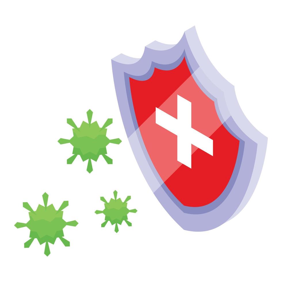 Virus protection icon isometric vector. Medical spray vector