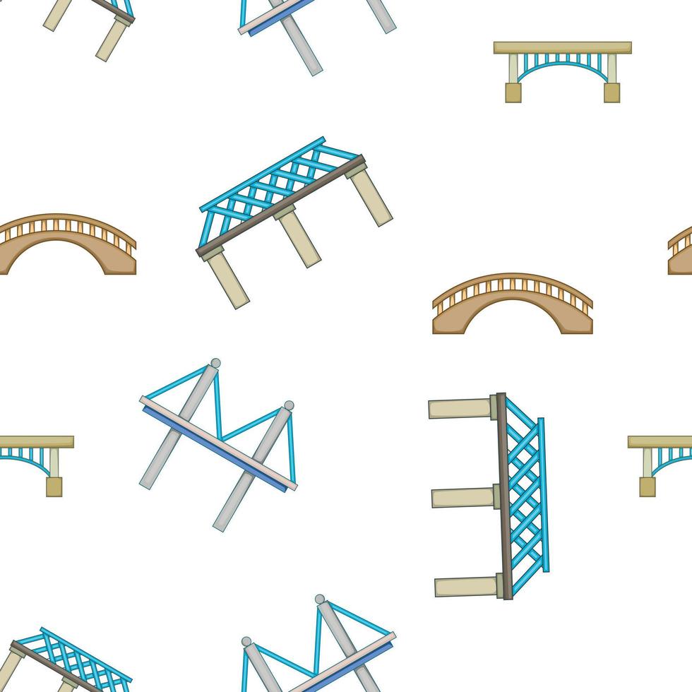 Bridge pattern, cartoon style vector