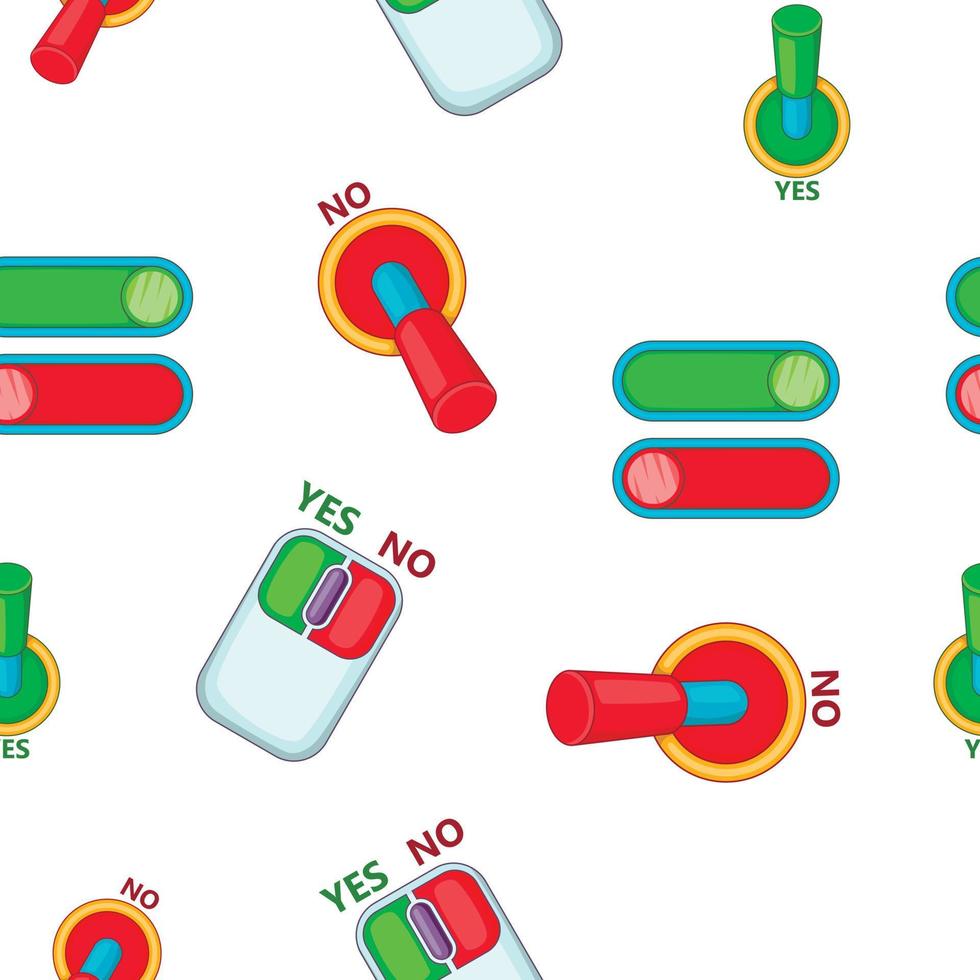 Choice pattern, cartoon style vector