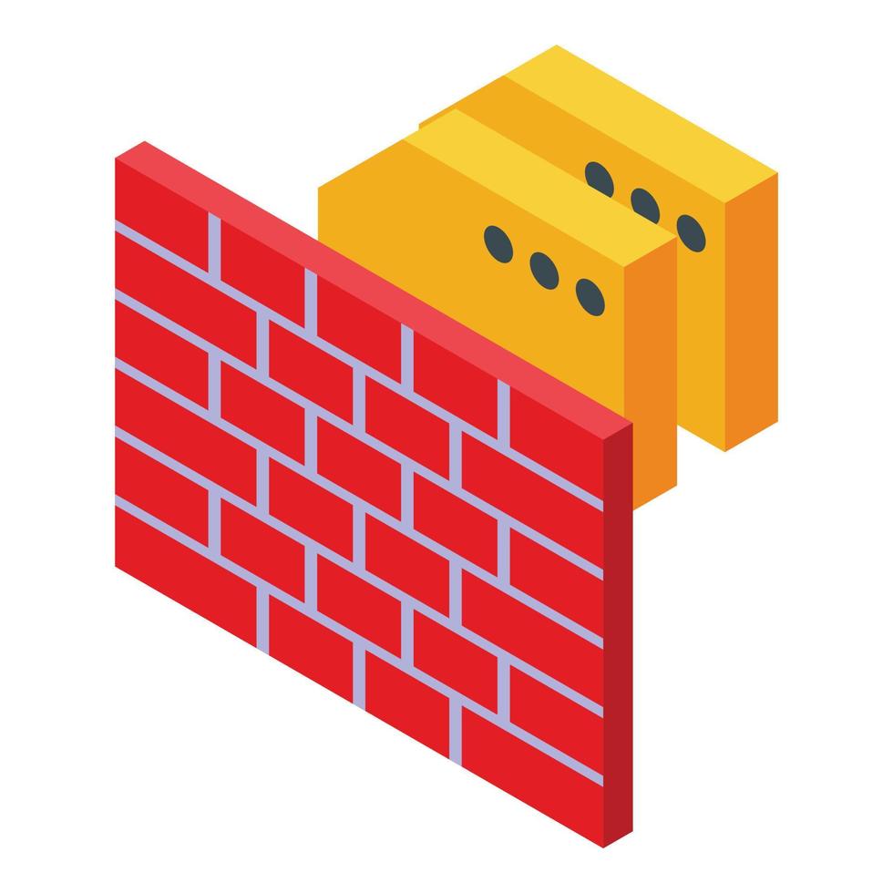 Firewall data icon isometric vector. Privacy policy vector