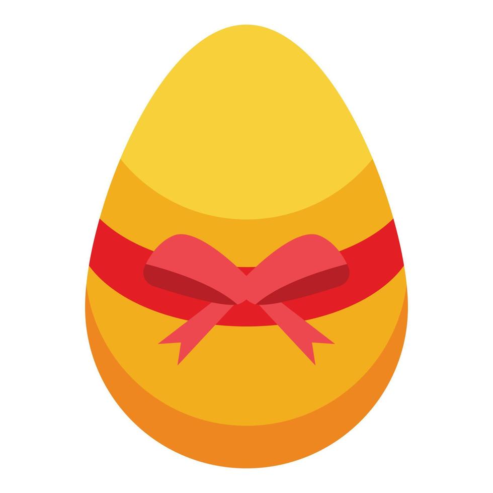 Chocolate egg surprise icon isometric vector. Easter candy vector